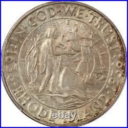 1936-S Gem BU Rhode Island Commemorative Half Dollar PCGS MS65, Nicely Toned