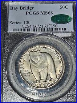 1936-S MS66 CAC PCGS Bay Bridge Half Dollar