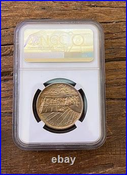 1936-S Oregon Trail Commemorative Silver Half Dollar NGC MS-67 Toned