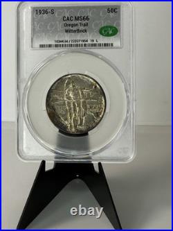 1936-S Oregon Trail Half Dollar 50C CAC MS 66 1936-S Oregon Trail Half Dollar 50C CAC MS 66