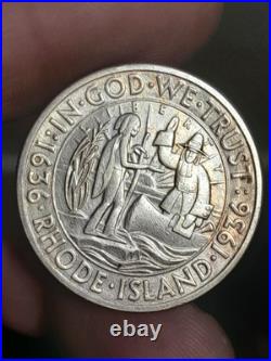 1936- S Rhode Island Commemorative Half Dollar #1 1936- S Rhode Island Commemorative Half Dollar #1
