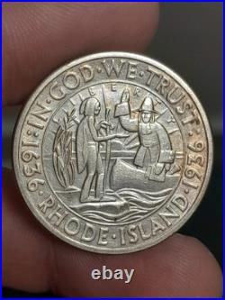 1936- S Rhode Island Commemorative Half Dollar #1 1936- S Rhode Island Commemorative Half Dollar #1