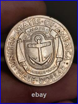 1936- S Rhode Island Commemorative Half Dollar #1 1936- S Rhode Island Commemorative Half Dollar #1