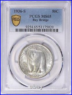 1936-S San-Francisco-Oakland Bay Bridge Opening Half Dollar PCGS MS-65