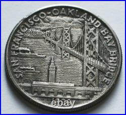 1936-S San Francisco-Oakland Bay Bridge Silver Commemorative 50C Half Dollar AU