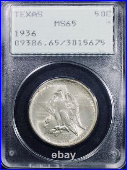 1936 Texas Silver Commemorative Half Dollar PCGS MS-65 Old Rattler