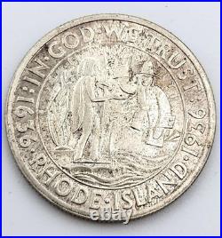 1936 US Silver RHODE ISLAND Half Dollar Commemorative, UNC Details, YOU GRADE