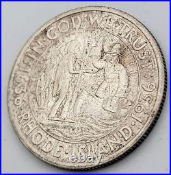 1936 US Silver RHODE ISLAND Half Dollar Commemorative, UNC Details, YOU GRADE