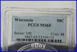 1936 Wisconsin 50C Coin PCGS MS65 Commemorative Half Dollar