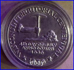 1936 Wisconsin Commemorative Half Dollar 90% Silver
