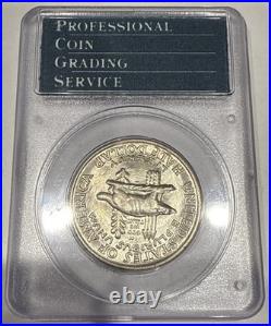 1936 Wisconsin Commemorative Half Dollar MS65 PCGS Rattler OGH