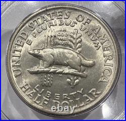 1936 Wisconsin Commemorative Half Dollar MS65 PCGS Rattler OGH