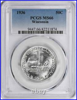 1936 Wisconsin Commemorative Half MS66 PCGS Mint State 66