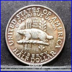 1936 Wisconsin Commemorative Silver Half Dollar Toned Unc (#39008)
