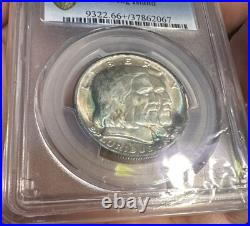 1936 long island tercentenary Silver Commemorative half dollar PCGS MS 66+ PQ