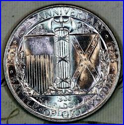 1936-p Pristine+ Gem Bu Ms Gettysburg Commemorative Half-dollar