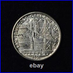 1936-s 50c Commemorative San Francisco Bay Bridge Half Dollar Gorgeous Bu Coin