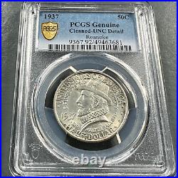 1937 50C Roanoke Silver Commemorative Half Dollar, PCGS UNC Details (80651)