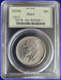 1937 Boone Commemorative Half Dollar 50c Silver PCGS MS64 OGH Old Green Holder