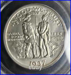 1937 Boone Commemorative Half Dollar 50c Silver PCGS MS64 OGH Old Green Holder