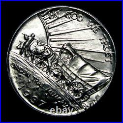 1937-D Oregon Trail Silver Commemorative Half Dollar - Gem BU+ Coin - #315D