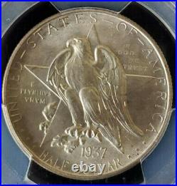 1937-D Texas Commemorative Silver Half Dollar PCGS Gold Shield MS66