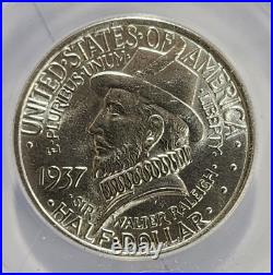 1937 ROANOKE Commemorative Half Dollar 50c ANACS MS63 (433)