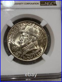 1937 Roanoke 50C Silver Commemorative Half Dollar NGC MS65 Uncirculated Gem