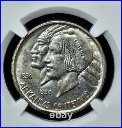 1937-S Arkansas Centennial Half Dollar- NGC Graded MS63- LUSTROUS SPECIMEN