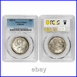 1937-S Arkansas Commemorative Half Dollar 50C PCGS MS 64