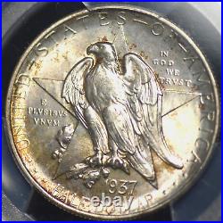 1937 Texas Commemorative Half Dollar Pcgs Ms 66 Great Silvery Luster With A Bit