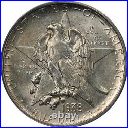 1938-D Texas Commemorative Half Dollar 50C