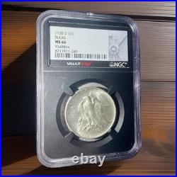 1938 D Texas Commemorative Half Dollar NGC MS66 VAULTBOX 8711911-049
