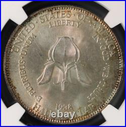 1938 New Rochelle Commemorative Half Dollar NGC MS66 GREAT LUSTER/TONING