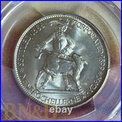1938 New Rochelle Commemorative Half Dollar PCGS MS65 Super Sharp