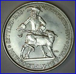 1938 New Rochelle Silver Half Dollar Early Commemorative 50c Coin