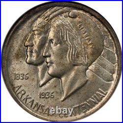 1938-P Arkansas Commem Half Dollar NGC MS65 Nice Luster Nice Strike