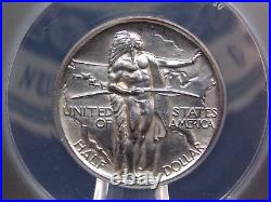 1938 P Commemorative OREGON TRAIL Silver Half Dollar 50c ANACS MS60 #080 Unc