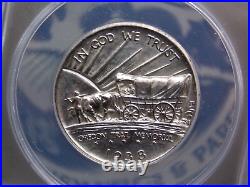 1938 P Commemorative OREGON TRAIL Silver Half Dollar 50c ANACS MS60 #080 Unc