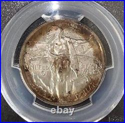 1938 Silver Oregon Trail Commemorative Half Dollar MS65 TONING