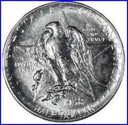 1938 Texas Commemorative Half Dollar, MS Gem +, Blast White, Blazing Rarity-4.7