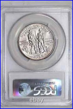 1938-d Boone Silver Commemorative Half Dollar Pcgs Ms63