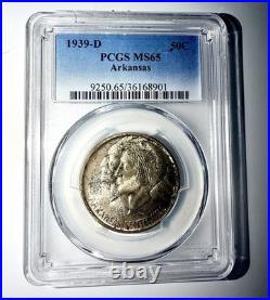 1939-d Arkansas Commemorative Half Dollar? Major Key Date? Pcgs Ms65 Gem