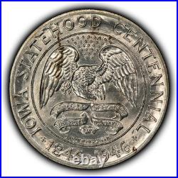 1946 50c Iowa Centennial Commemorative Silver Half Dollar SKU-C1263