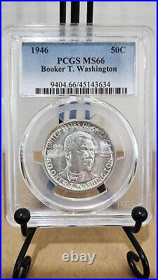 1946 Booker T Washington Commemorative Half Dollar PCGS MS66 Mint State 66