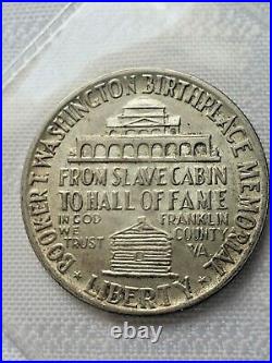 1946 Booker T. Washington Memorial Silver Half DollarAmazing Coin1st Year