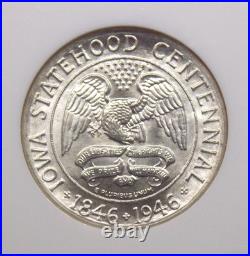 1946 Commemorative IOWA Half Dollar 50c NGC MS66 #016 Gem Unc BU ECC&C, Inc