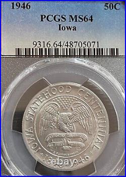 1946 IOWA Commemorative Half Dollar PCGS Uncirculated Detail Combined Shipping