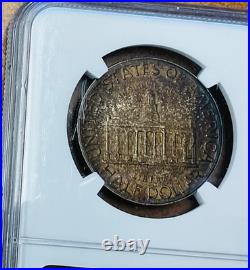 1946 IOWA Silver Commemorative Half Dollar 50C NGC MS64 Deep Toning