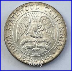 1946 Iowa 90% Silver Commemorative Half Dollar 50C 90% Silver